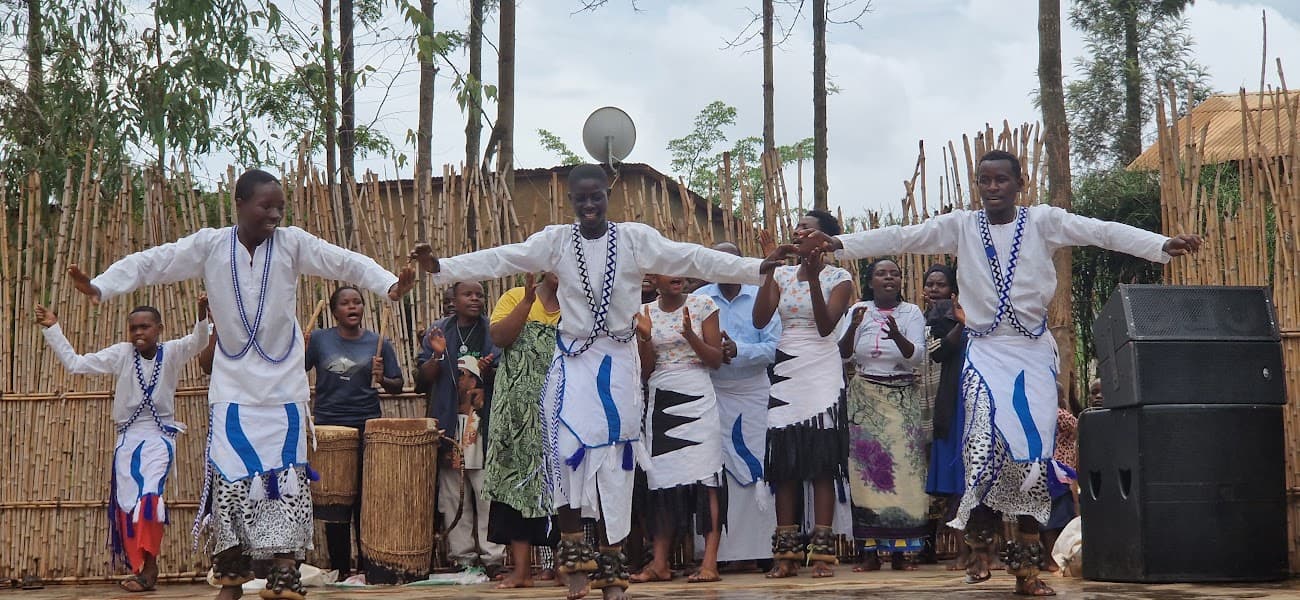 Young men performing a traditional cultural dance