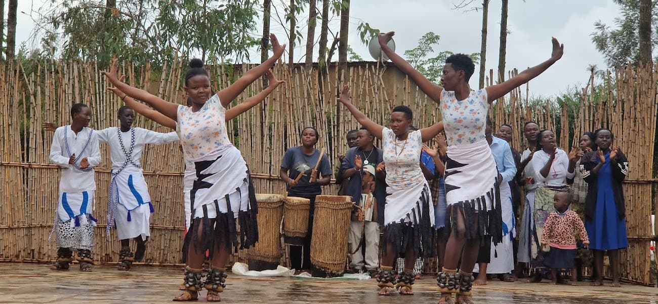 Young women performing a traditional cultural dance